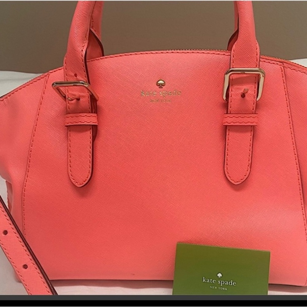 NEW KATE SPADE New York.  Charlotte Street Small tote. Coral $398